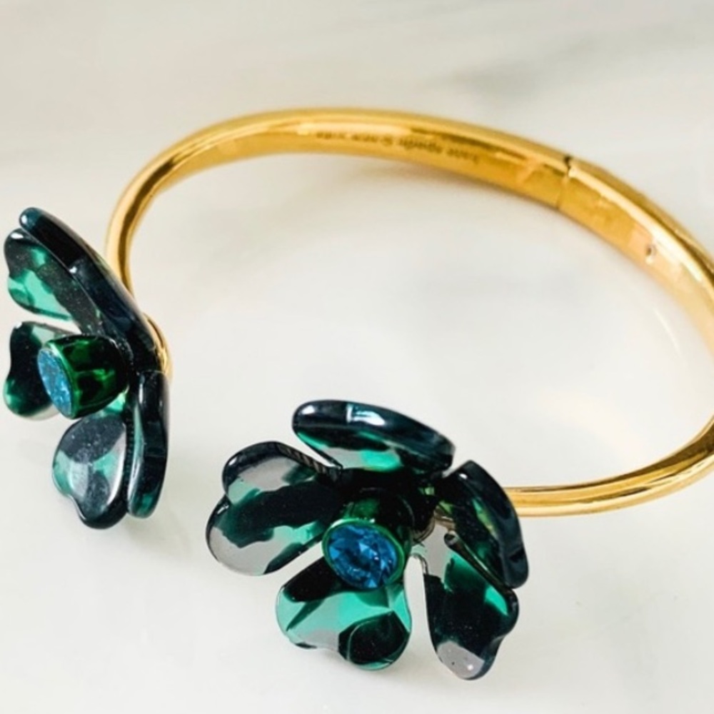 New Kate Spade petal pushers open hinged cuff - Picture 7 of 10